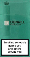 Dunhill Fine Cut Menthol 100's Cigarettes pack