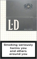LD Silver Cigarettes pack