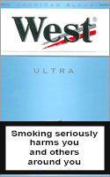 West Ultra Cigarettes pack
